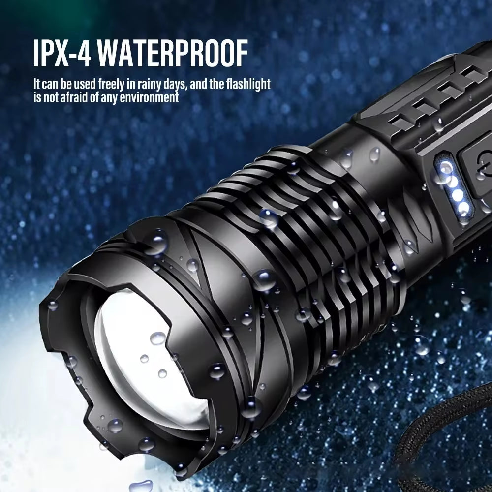 XHP50 Tactical Flashlight with USB Charging